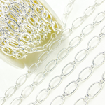 Load image into Gallery viewer, Buy Now Silver Textured &amp; Smooth Oval Links Chains