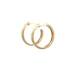 Load image into Gallery viewer, 14k Solid Gold Diamond Hoops. EHG56970Y
