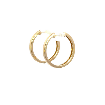 EHG56970Y. 14k Solid Gold Diamond Hoops
