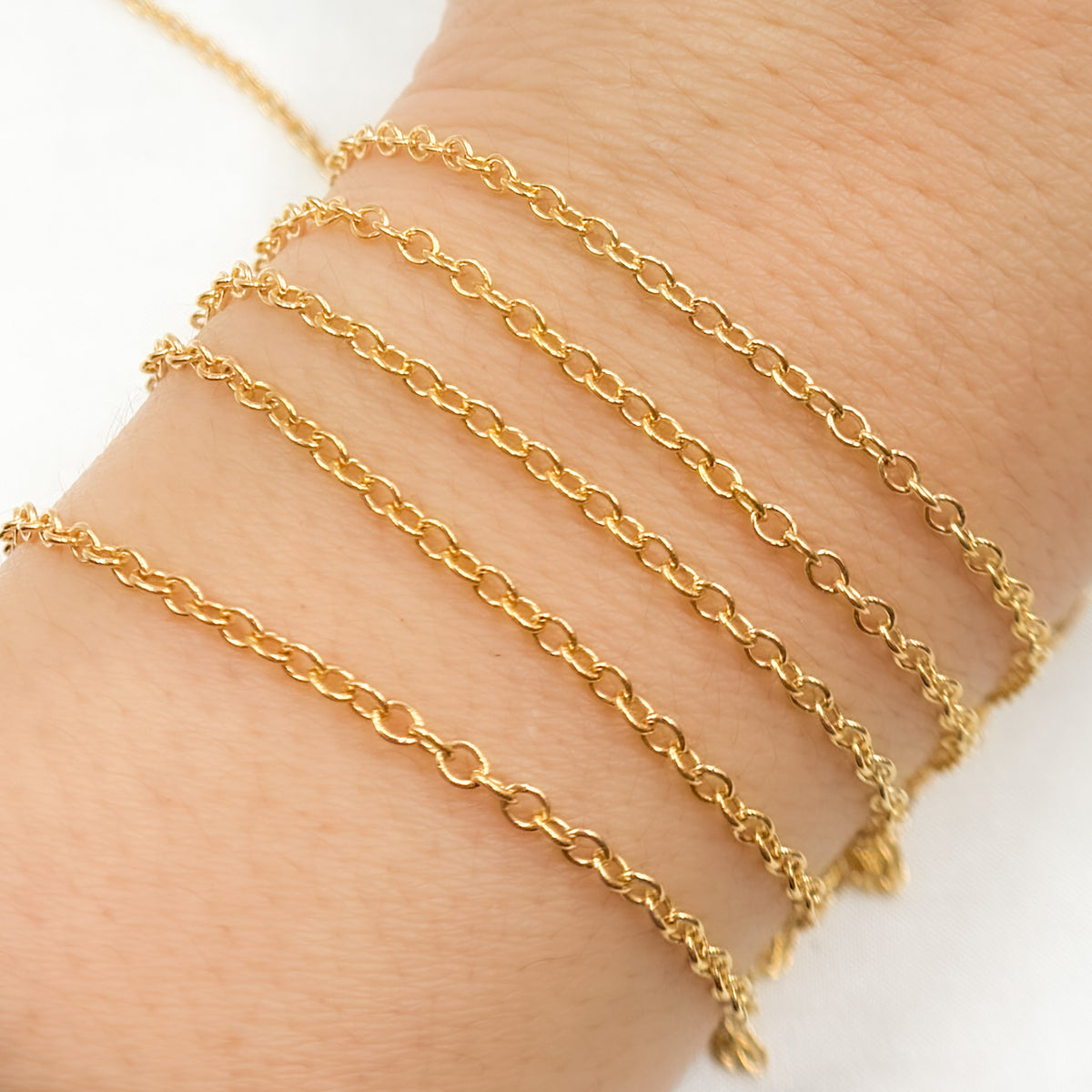 2214GF. Gold-Filled Smooth Cable Chain