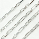 Load image into Gallery viewer, 925 Sterling Silver Diamond Cut Paperclip Link Chain. Z103SS
