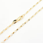 Load image into Gallery viewer, 045BOVH4. 14k Solid Yellow Gold Diamond Cut Oval Cable Chain
