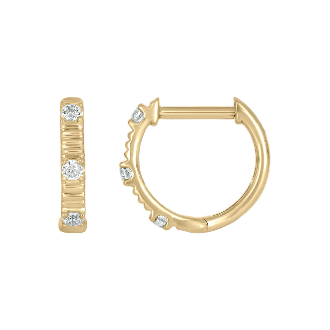 EHC57481. 14K Solid Gold Diamond Earring