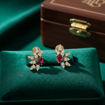 Load image into Gallery viewer, ER424626. 14k Solid Gold Diamond and Gemstone Fancy Earrings