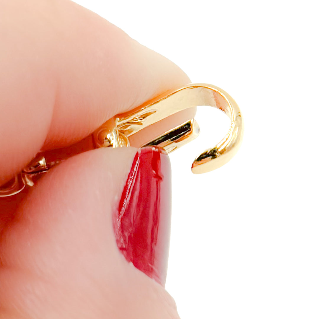 0925ALB4GP. 13.5MM Gold Plated Sterling Silver Swivel Clasp