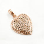 Load image into Gallery viewer, DP179. Diamond Sterling Silver Heart Pendant
