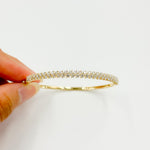 Load image into Gallery viewer, BNN68434. 14K Solid Gold Diamond Bangle