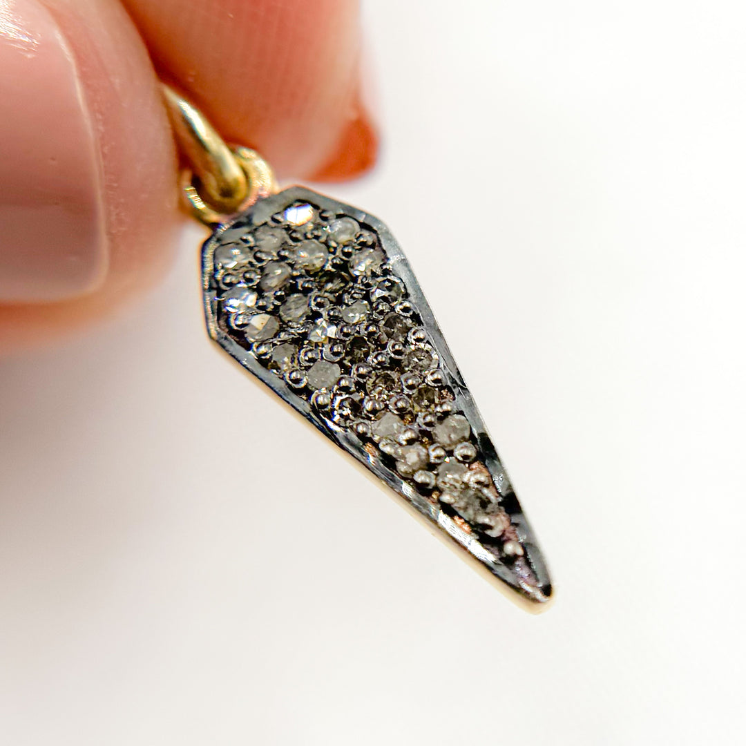 DC354. Diamond Sterling Silver Arrowhead Charm