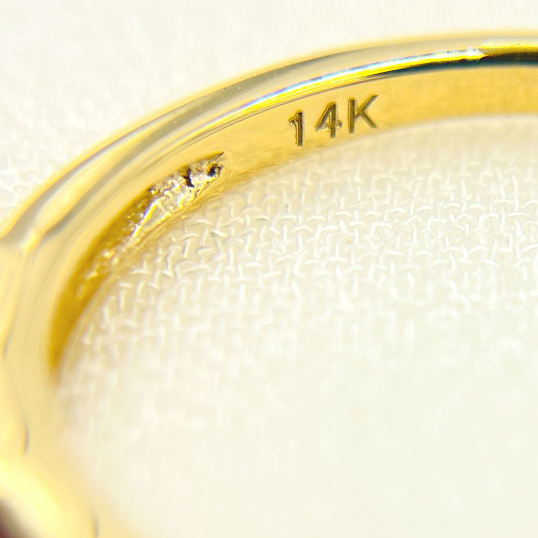 14K Solid Yellow Gold Ruby Ring. RAZ01370RU