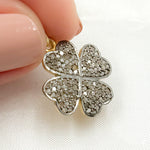 Load image into Gallery viewer, DC896. Diamond Sterling Silver Flower Charm
