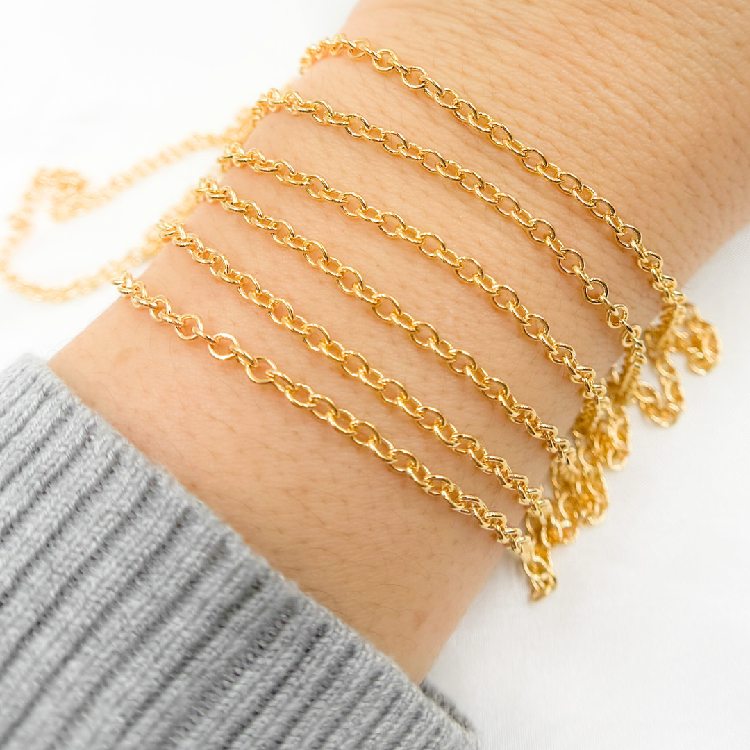 2511GF. 14k Gold Filled Smooth Cable Chain