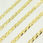 Load image into Gallery viewer, 058FLP1FGT2A9L001byFt. 14k Solid Gold Flat Marina Link Chain
