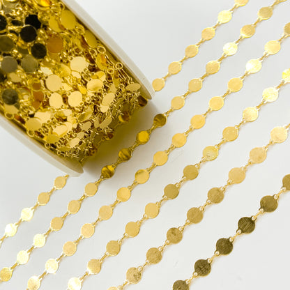 V65GF. 14K Gold Filled Disc Chain