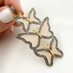 Load image into Gallery viewer, DP388A. Diamond Sterling Silver Butterfly Enamel Pendant
