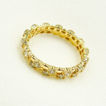 Load image into Gallery viewer, 14K Solid Yellow Gold Double Diamond Ring