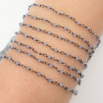 Load image into Gallery viewer, TAN5. Tanzanite Wire Wrap Chain
