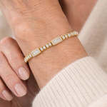 Load image into Gallery viewer, BFO60910. 14K Solid Gold Diamond Tennis Bracelet