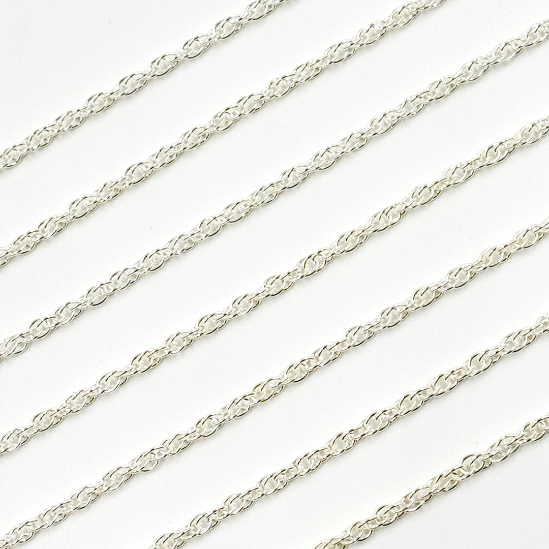 607SS. 925 Sterling Silver Rope Chain