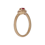 Load image into Gallery viewer, RFB17775RU. 14k Solid Gold Diamond and Ruby Eye Ring
