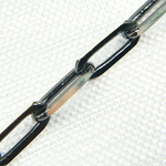 Load image into Gallery viewer, 925 Sterling Silver &amp; Black Rhodium Diamond Paperclip Chain