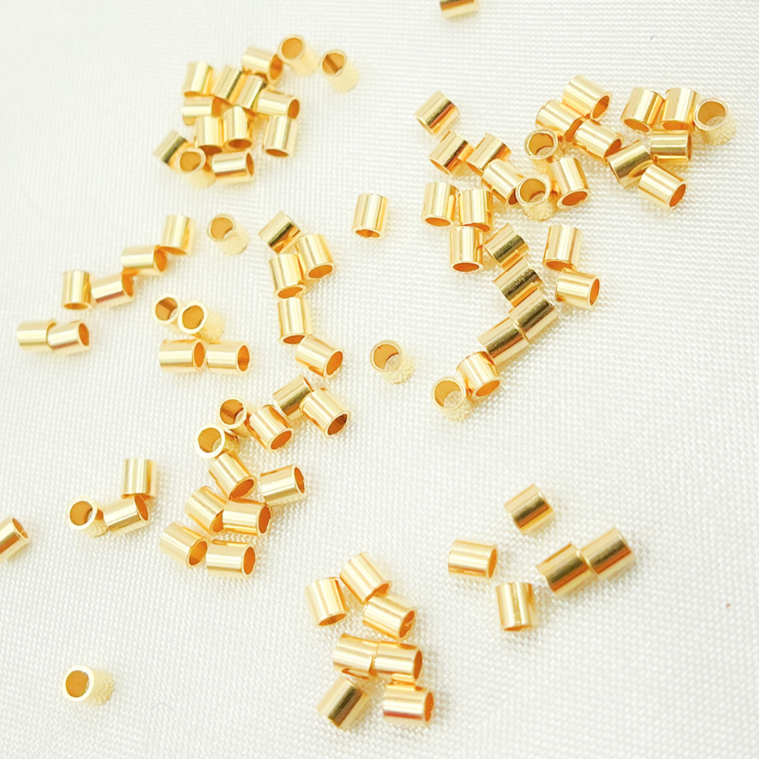 CBGF. 2MM Gold Filled Crimp Bead