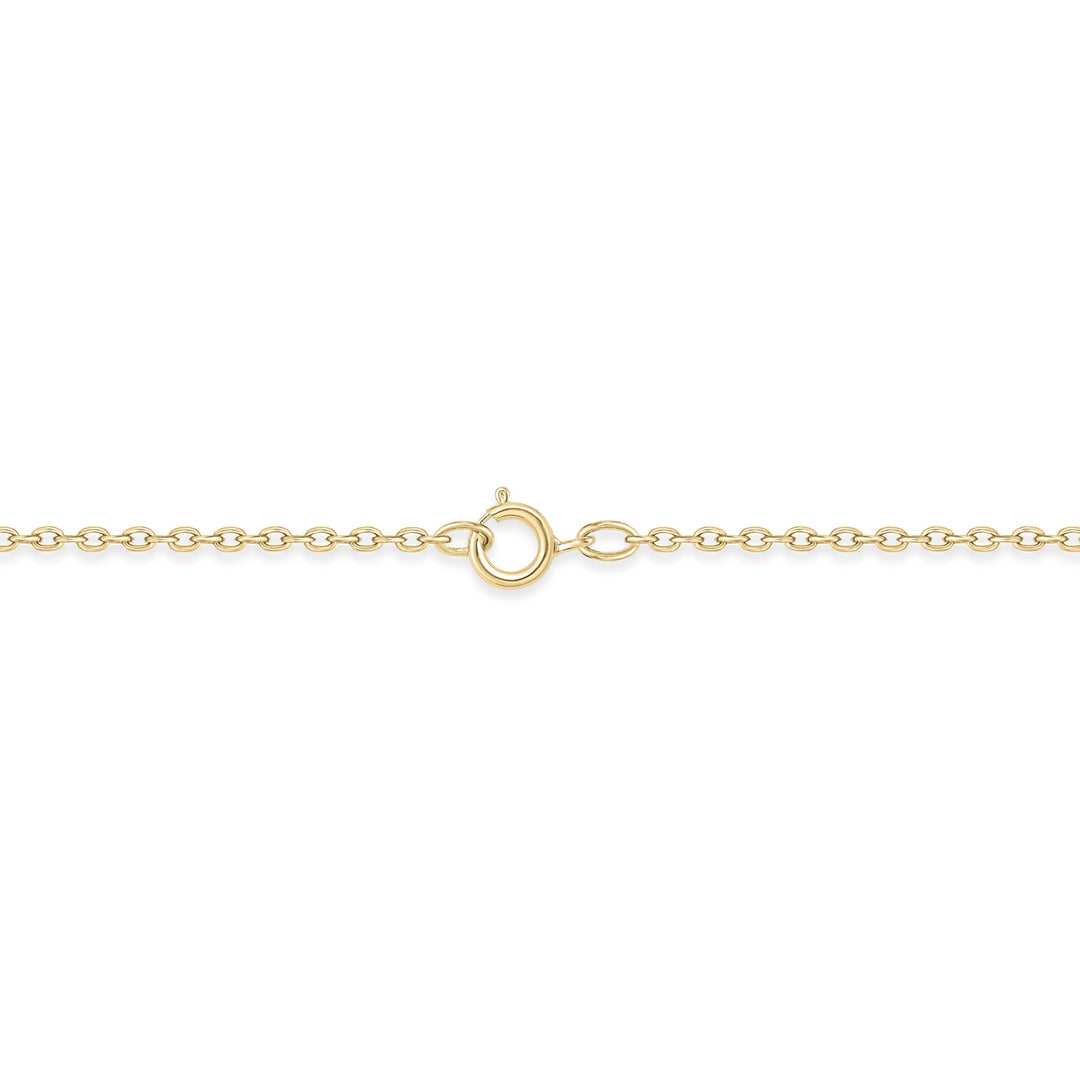 14K Solid Gold Diamond Necklace. CN96321