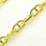 Load image into Gallery viewer, 14K Solid Yellow Gold Flat Marina Link Chain by Foot. 050FLP1T5byFt

