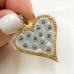 Load image into Gallery viewer, DP196A. Diamond Sterling Silver Heart Enamel Pendant
