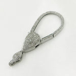 Load image into Gallery viewer, DC625. Diamond &amp; Sterling Silver Long Trigger Clasp
