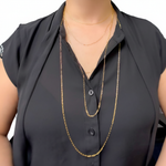 Load image into Gallery viewer, 1606GFNecklace. 14K Gold-Filled Smooth Paperclip Finished Necklace