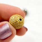 Load image into Gallery viewer, DC569. Diamond &amp; Sterling Silver Round Bead
