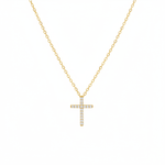 Load image into Gallery viewer, PCA44454. 14k Solid Gold Diamond Cross Necklace