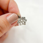 Load image into Gallery viewer, DC960. Diamond Sterling Silver Lotus Charm
