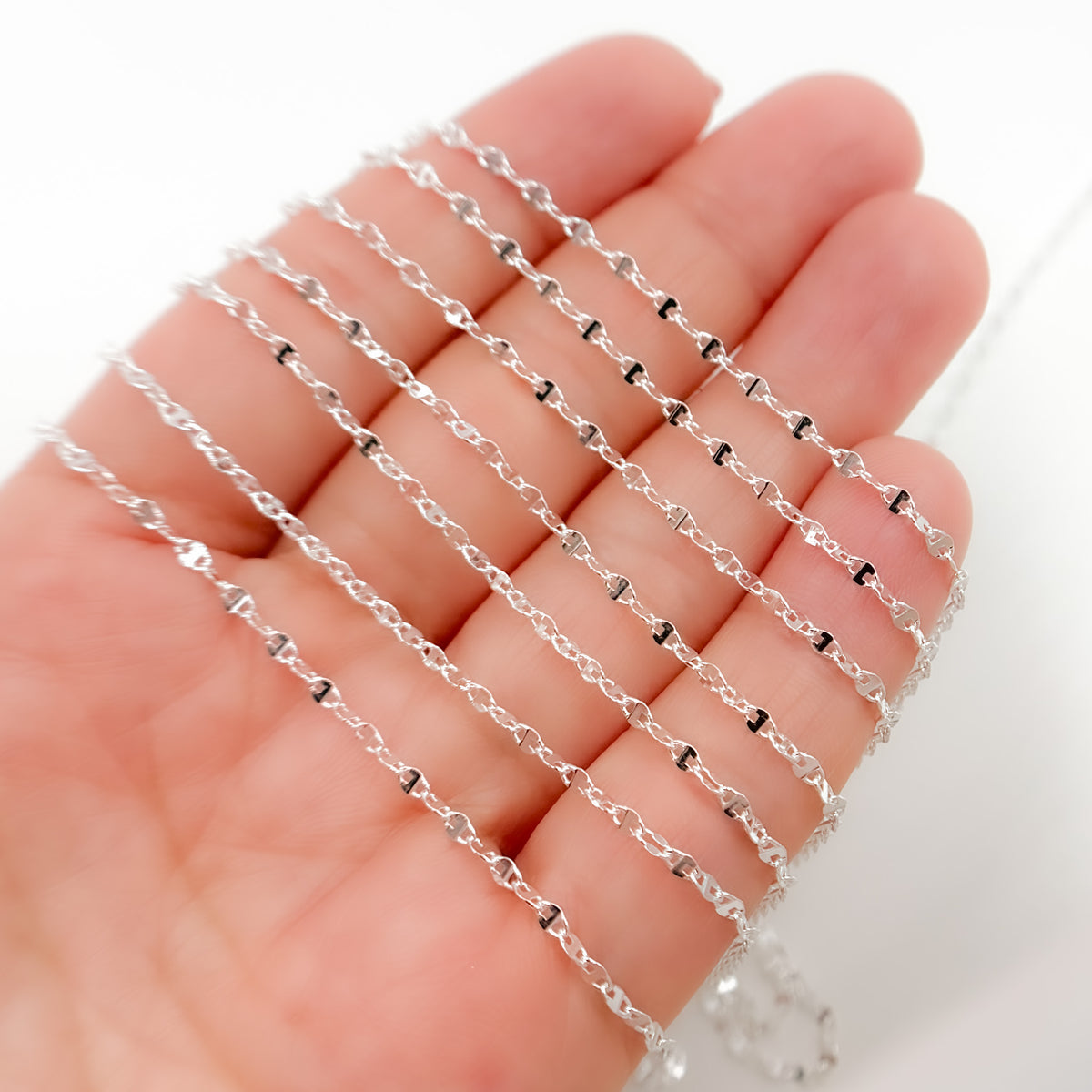 Buy Now Silver Diamond Cut Marina Chain