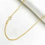 Load image into Gallery viewer, 1.5BLCNecklace. 14k Gold Filled Ball Finished Necklace
