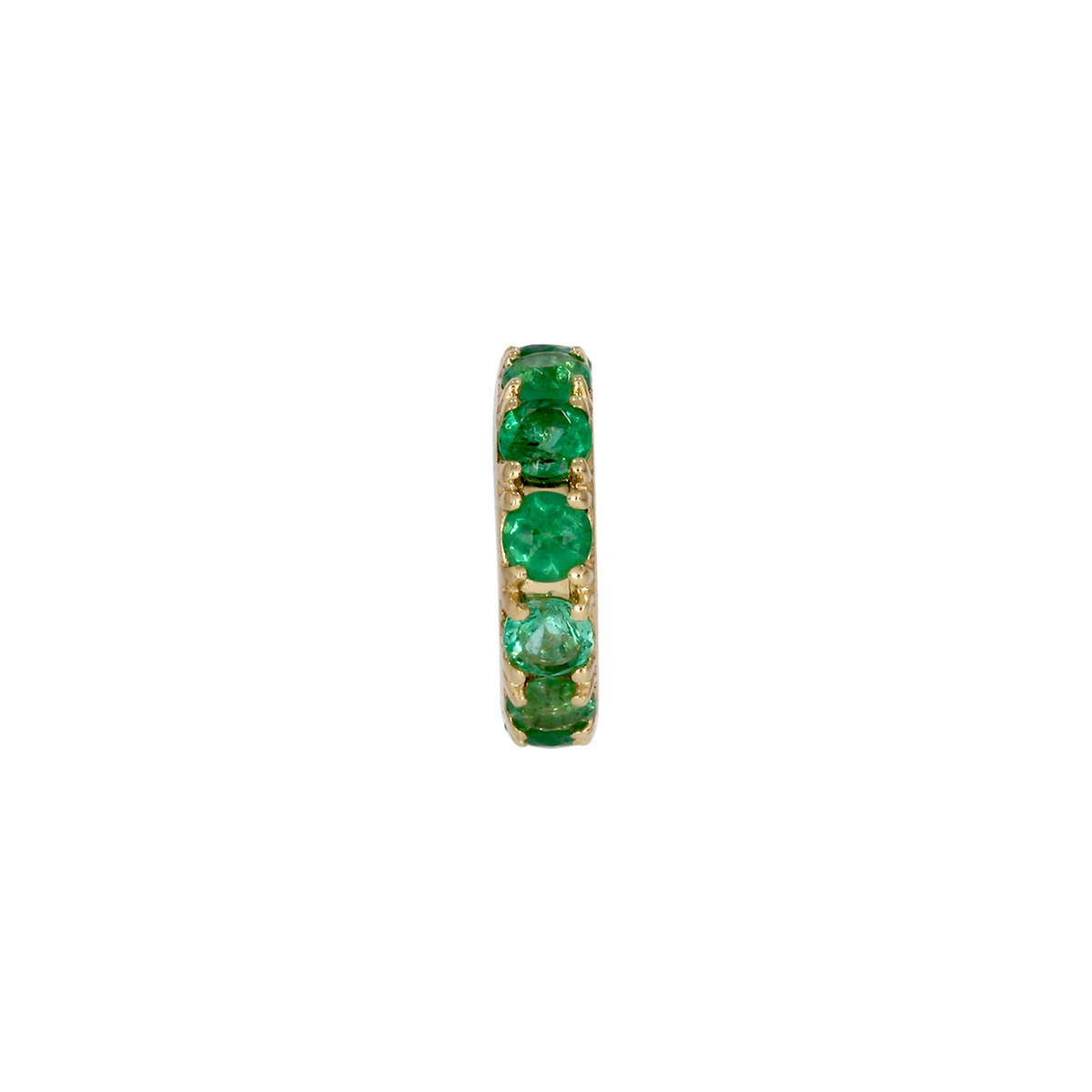 14K Solid Gold Round Ring Slider