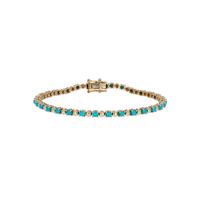 BFZ61262. 14K Solid Gold Gemstone Bracelet