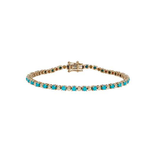BFZ61262. 14K Solid Gold Gemstone Bracelet