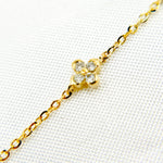 Load image into Gallery viewer, 14K Solid Gold Diamond and Gemstone Flower Necklace. NT403413RU
