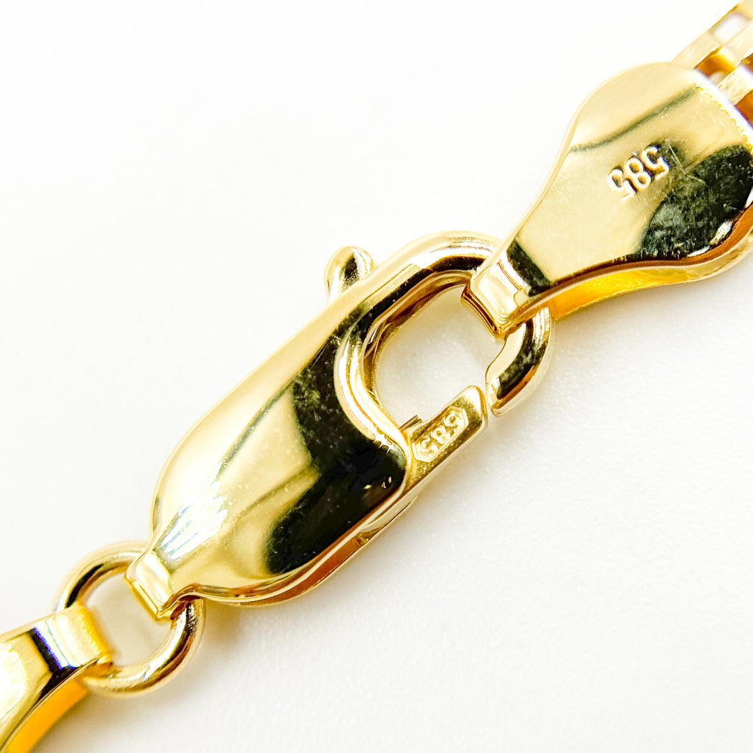 500J02TULIPAN. 14K Solid Gold Bismark Mesh Necklace