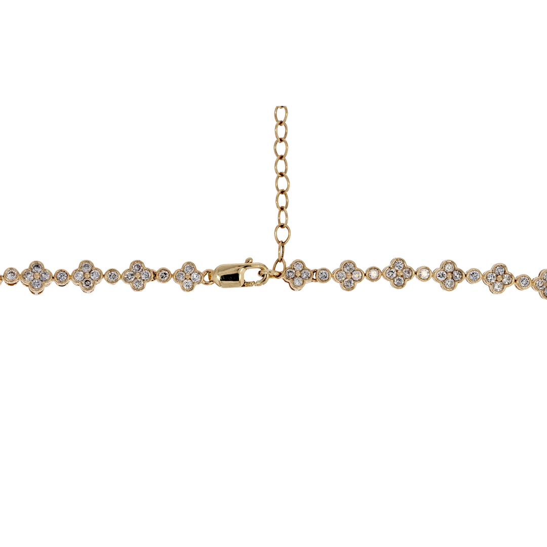 NFR72693. 14K Solid Gold Diamond Necklace