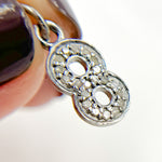 Load image into Gallery viewer, DC485. Diamond Sterling Silver Number &quot;8&quot; Charm
