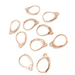 Load image into Gallery viewer, LB0RGP. Rose Gold Plated Plain Leverback with Ring Ear Wire
