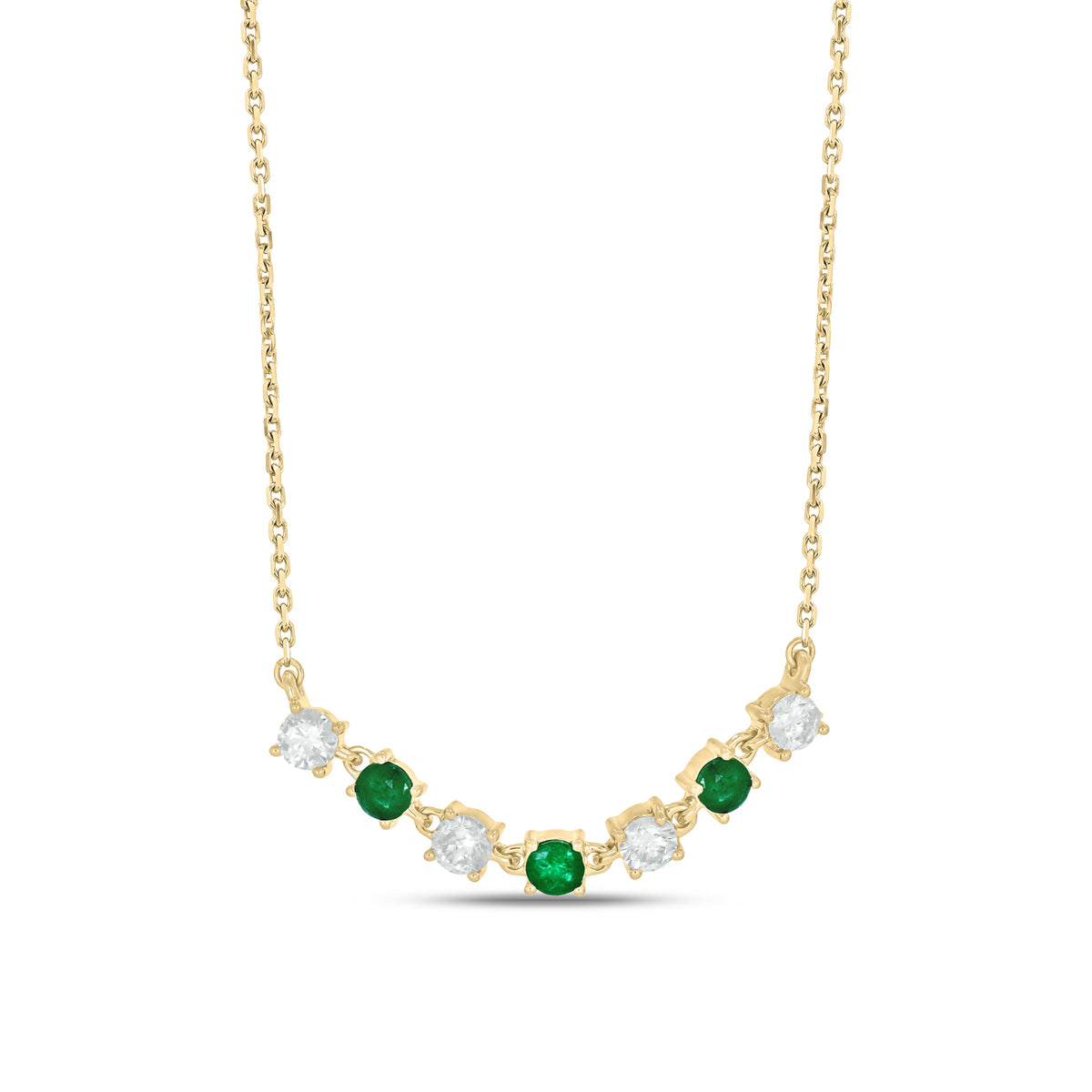 CN96321. 14K Solid Gold Diamond Necklace