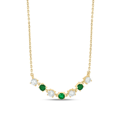 CN96321. 14K Solid Gold Diamond Necklace