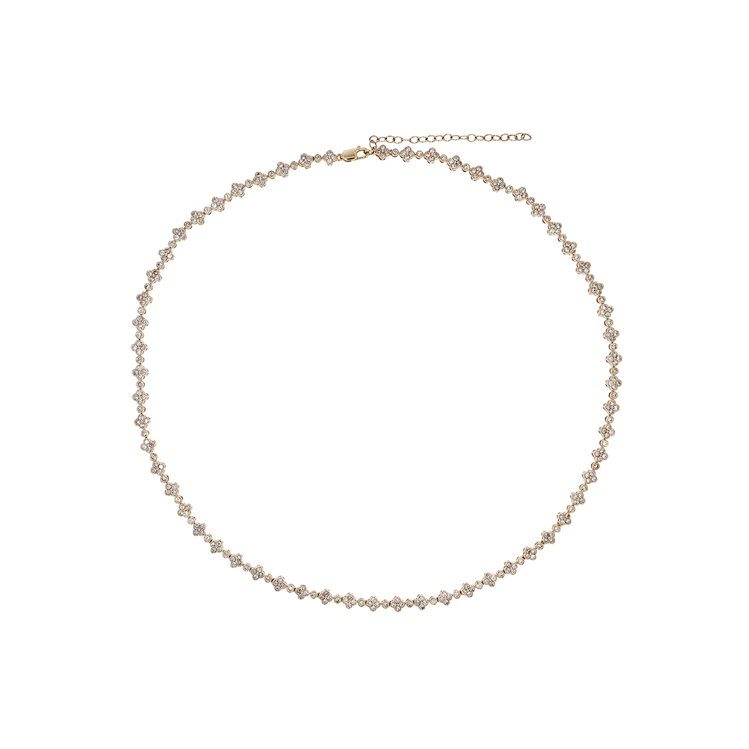 NFR72693. 14K Solid Gold Diamond Necklace