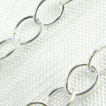 Load image into Gallery viewer, Sterling Silver Smooth Oval Link Chain