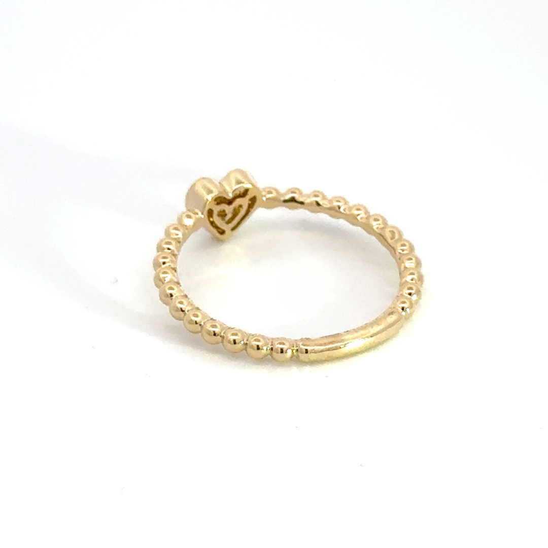 14k Solid Diamond Heart Ring. RN125645