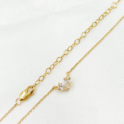 NFF71462. 14K Solid Gold Diamond Necklace