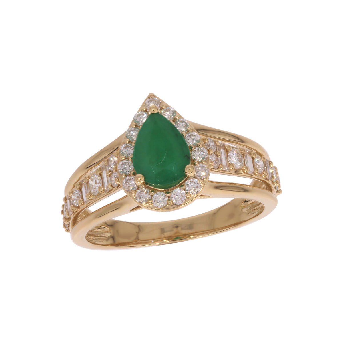 CR97174. 14K Solid Gold Diamond and Gemstone Ring